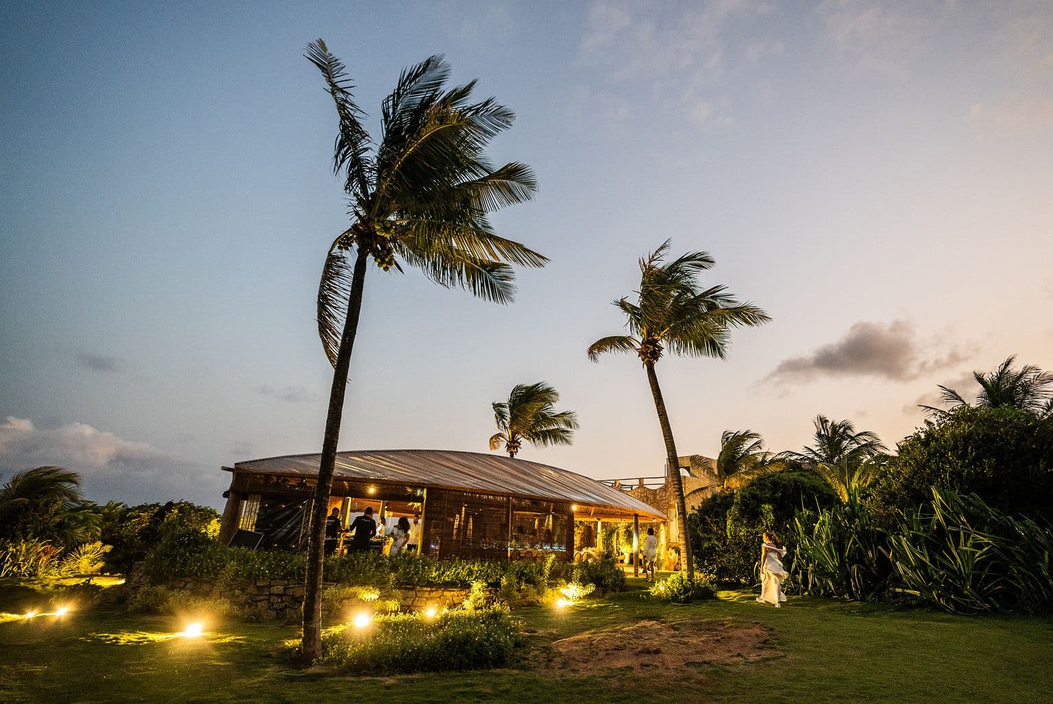 Kilombo Villas ao entardecer