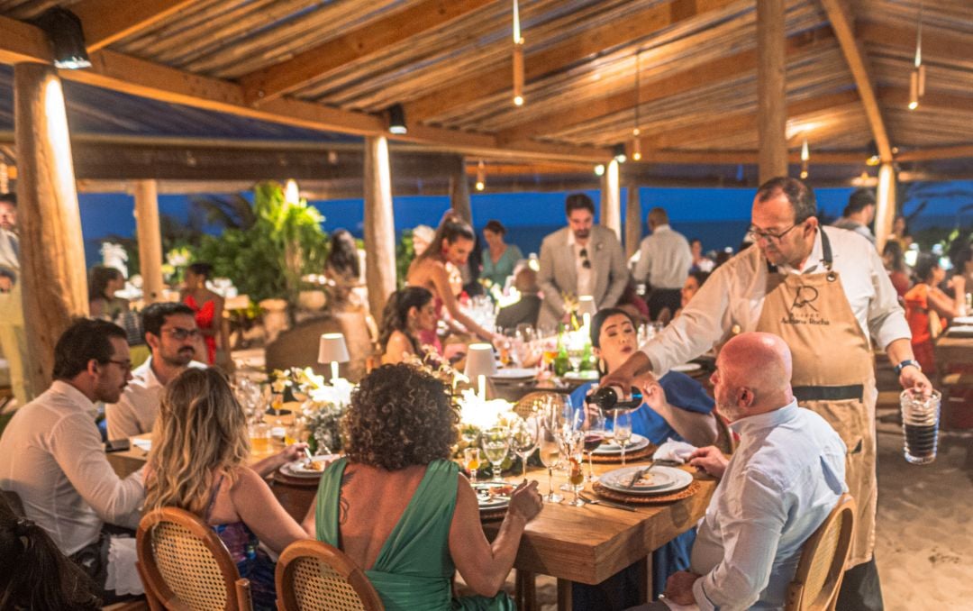 Restaurante Kibo Casamento na praia de Sibauma, Pipa Rio grande do Norte