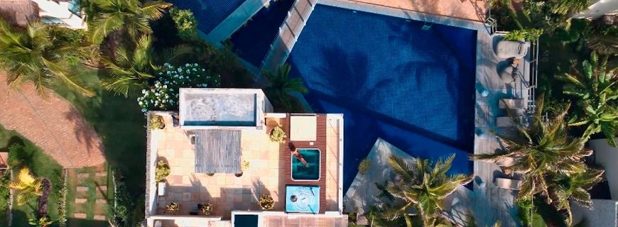 Vista aérea do Kilombo Villas