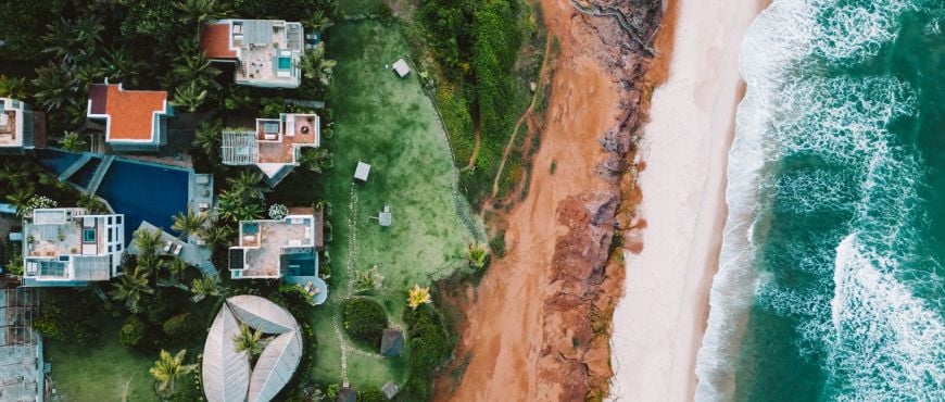 Imagem aérea do Kilombo Villas